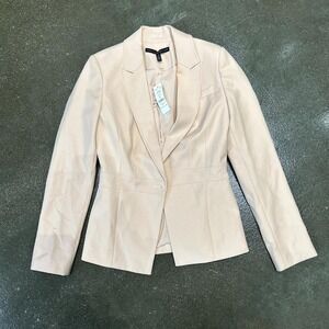White House Black Market Baby Pink Size 0 Blazer NEW W TAGS - retails $150